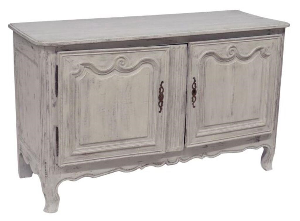 FRENCH PROVINCIAL PAINTED OAK SIDEBOARDFrench 356590