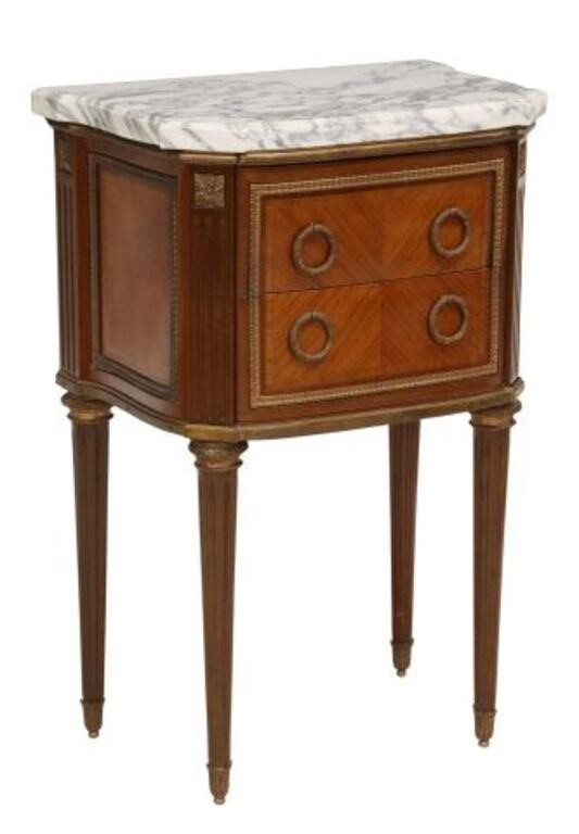 FRENCH LOUIS XVI STYLE MARBLE-TOP