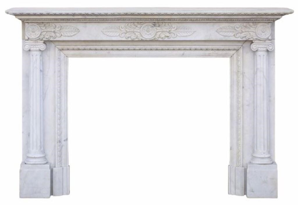 NEOCLASSICAL STYLE MARBLE FIREPLACE 3565f3