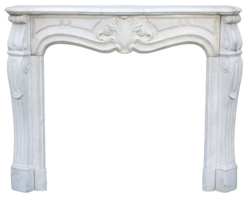 LOUIS XV STYLE MARBLE FIREPLACE 3565f4