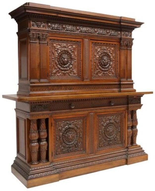 ITALIAN RENAISSANCE REVIVAL WALNUT 3565f9