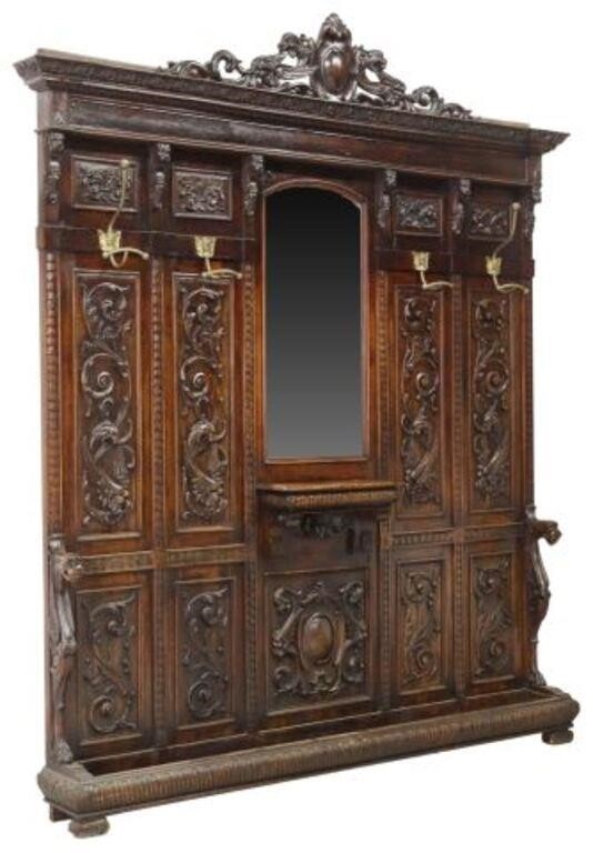 ITALIAN RENAISSANCE REVIVAL WALNUT