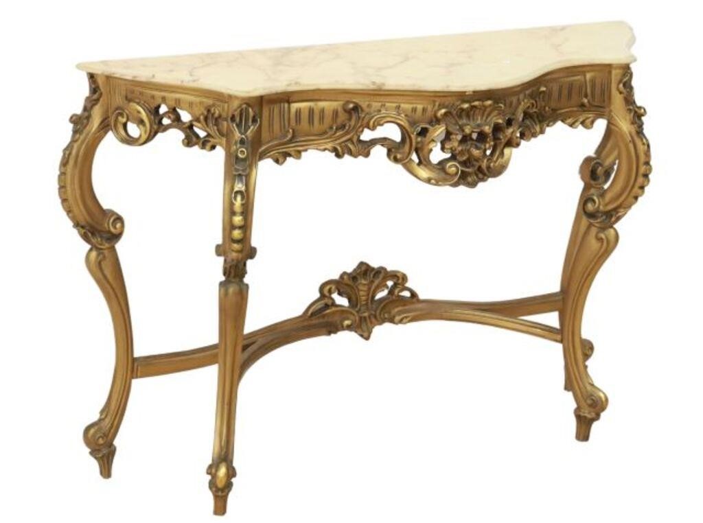 ITALIAN LOUIS XV STYLE MARBLE TOP 35667c