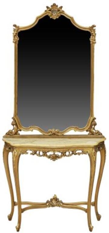 LOUIS XV STYLE GILTWOOD CONSOLE 35667b