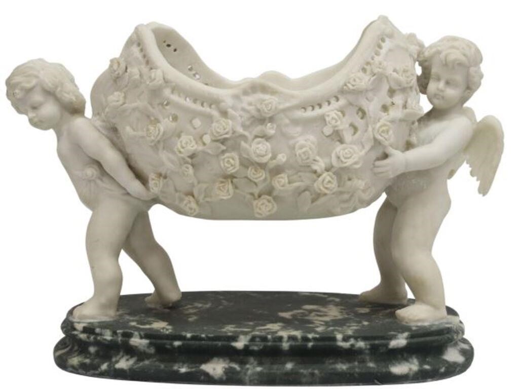 ROCOCO STYLE CULTURED MARBLE PUTTI 3566b0