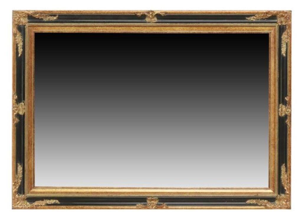 RECTANGULAR PARCEL GILT FRAMED