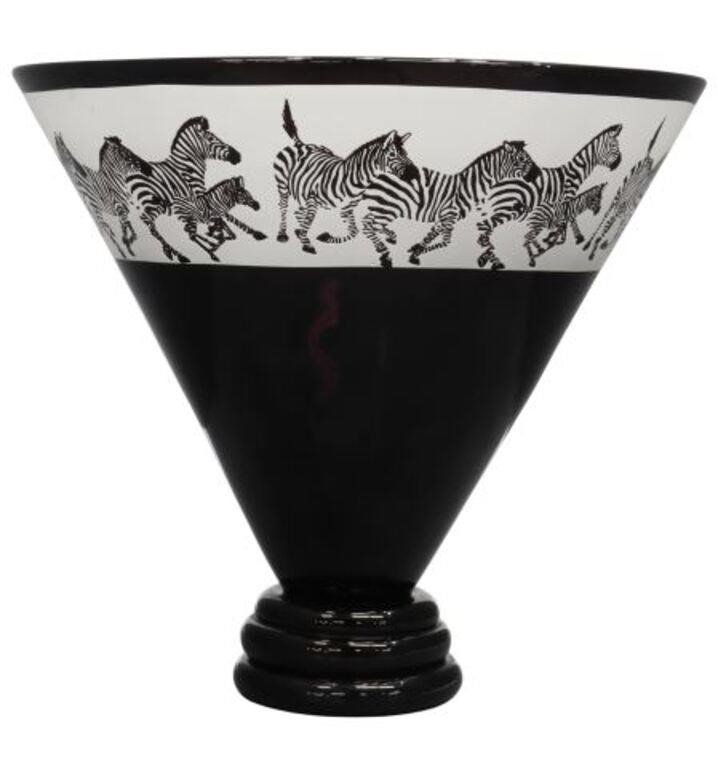 CORREIA BLACK & WHITE ZEBRA ETCHED