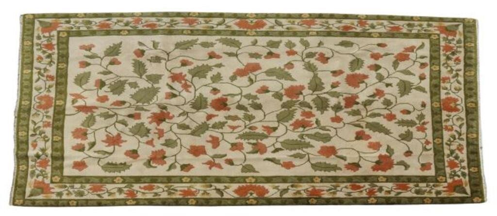 HAND TIED CHINESE FLORAL RUG 11 9  35675c
