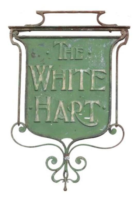 ENGLISH PAINTED METAL PUB SIGN 3567a1