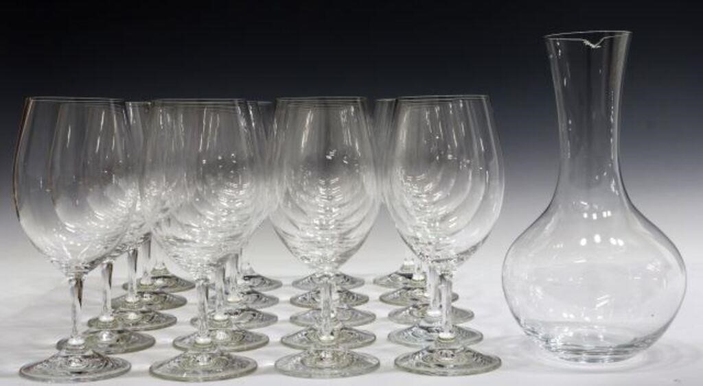 (21) RIEDEL COLORLESS GLASS STEMWARE