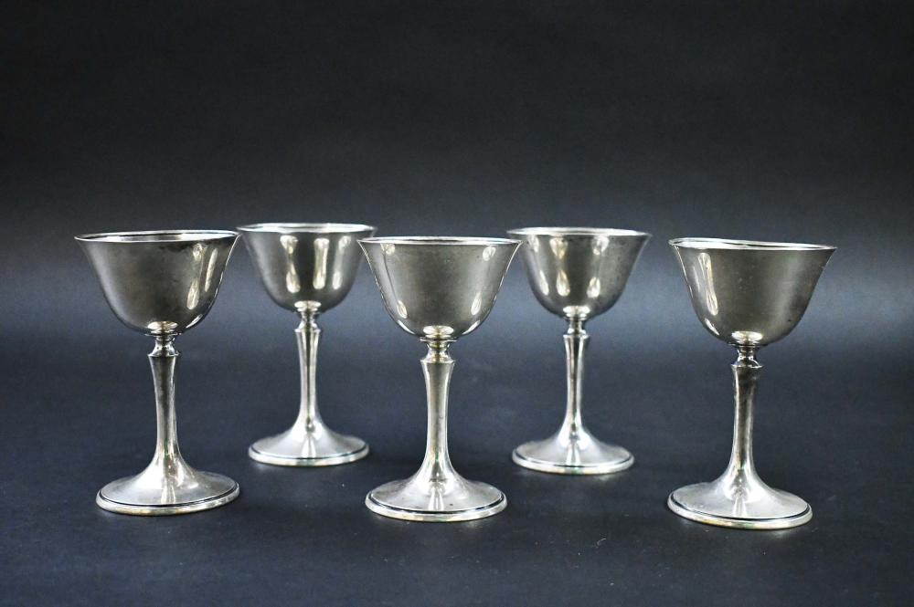 SET OF FIVE AMERICAN STERLING SILVER