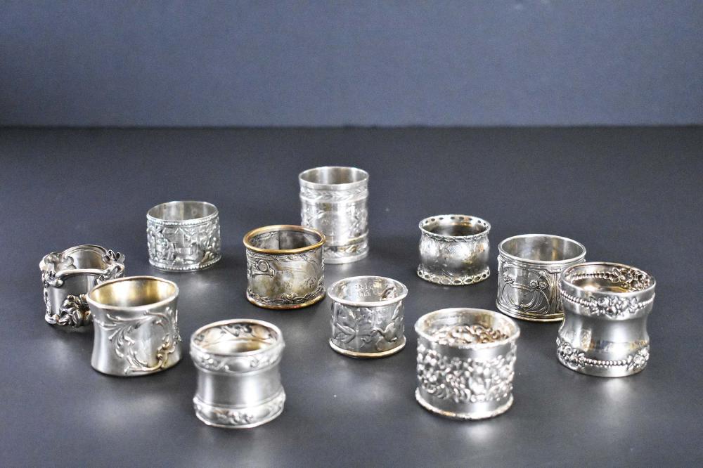 TEN ENGLISH AND AMERICAN SILVER