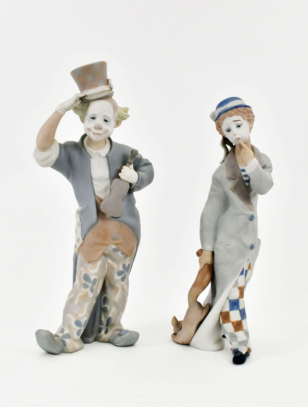 TWO LLADRO PORCELAIN FIGURES OF