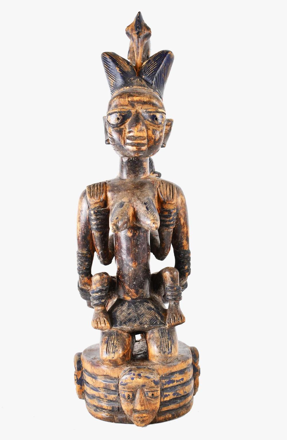 SENUFU CARVED WOOD MOTHER AND CHILDThe 35419d