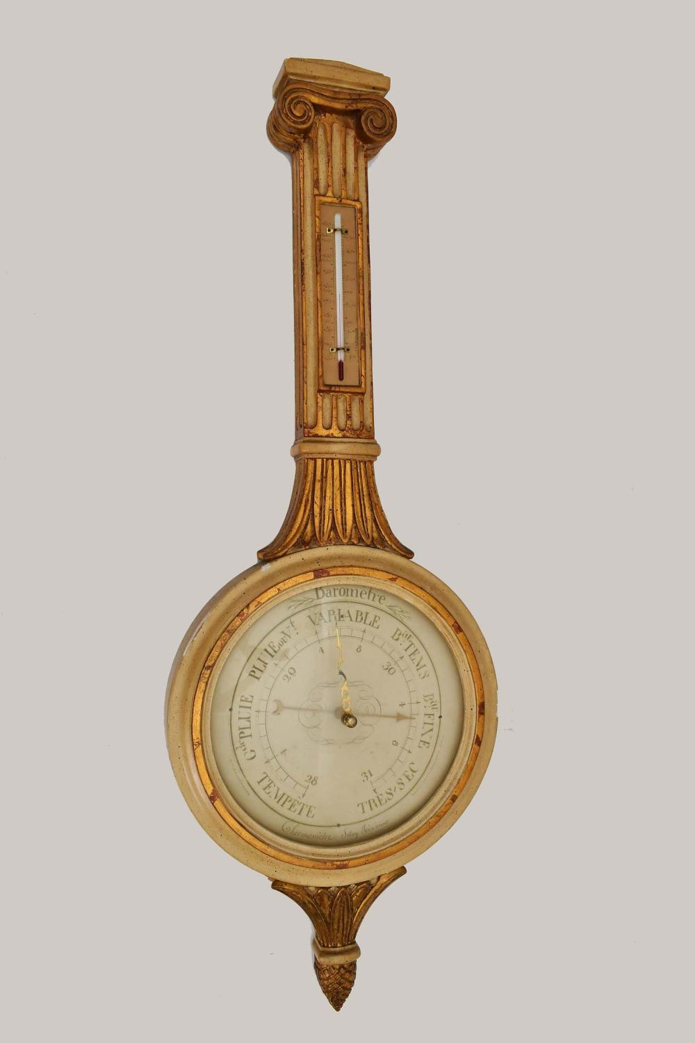 LOUIS XVI STYLE BAROMETER THERMOMETERThe 3541a4