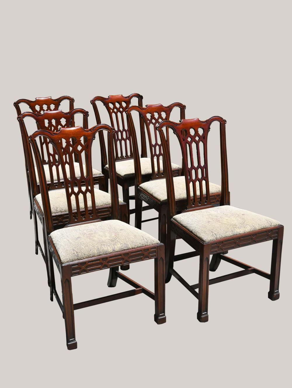 SET OF SIX GEORGE III STYLE MAHOGANY 354252