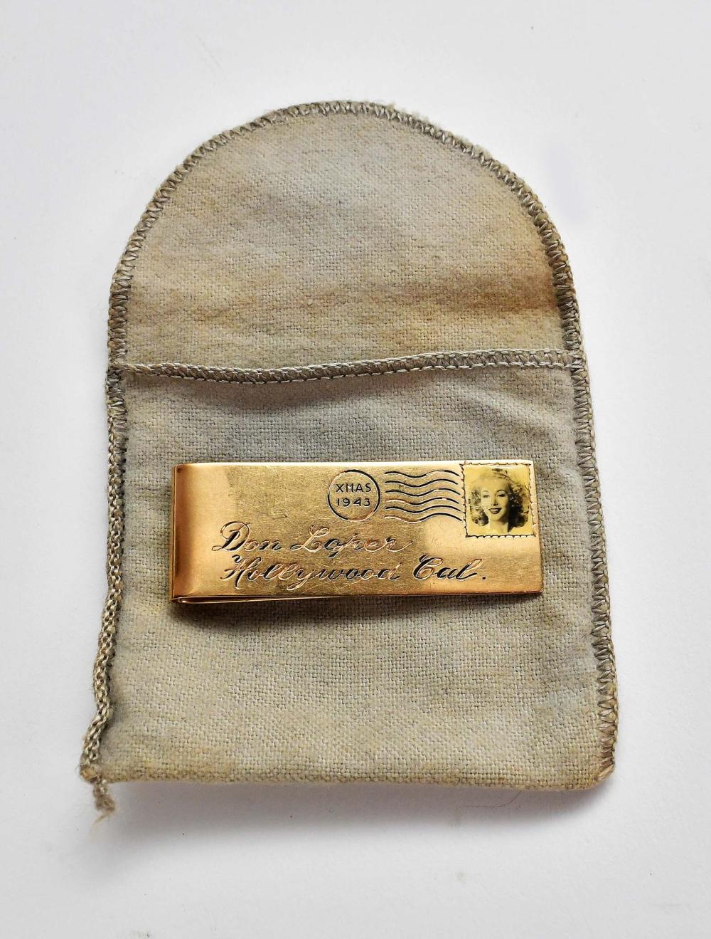 VINTAGE 14 K GOLD MONEY CLIPMarked 354274