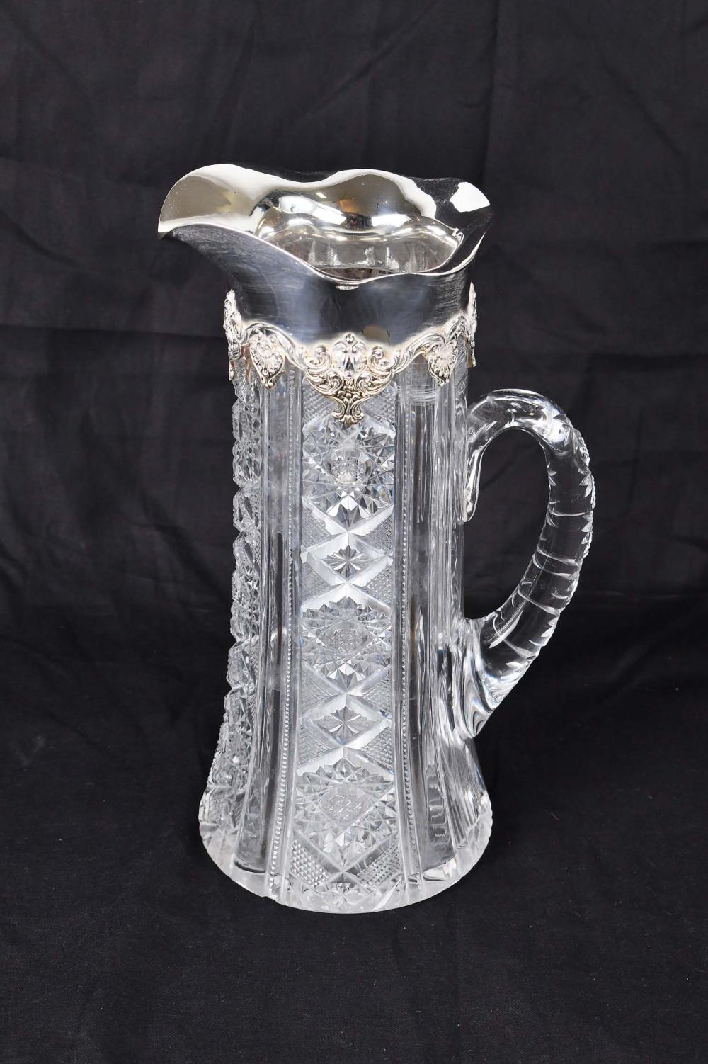 STERLING SILVER MOUNTED CUT GLASS 354285