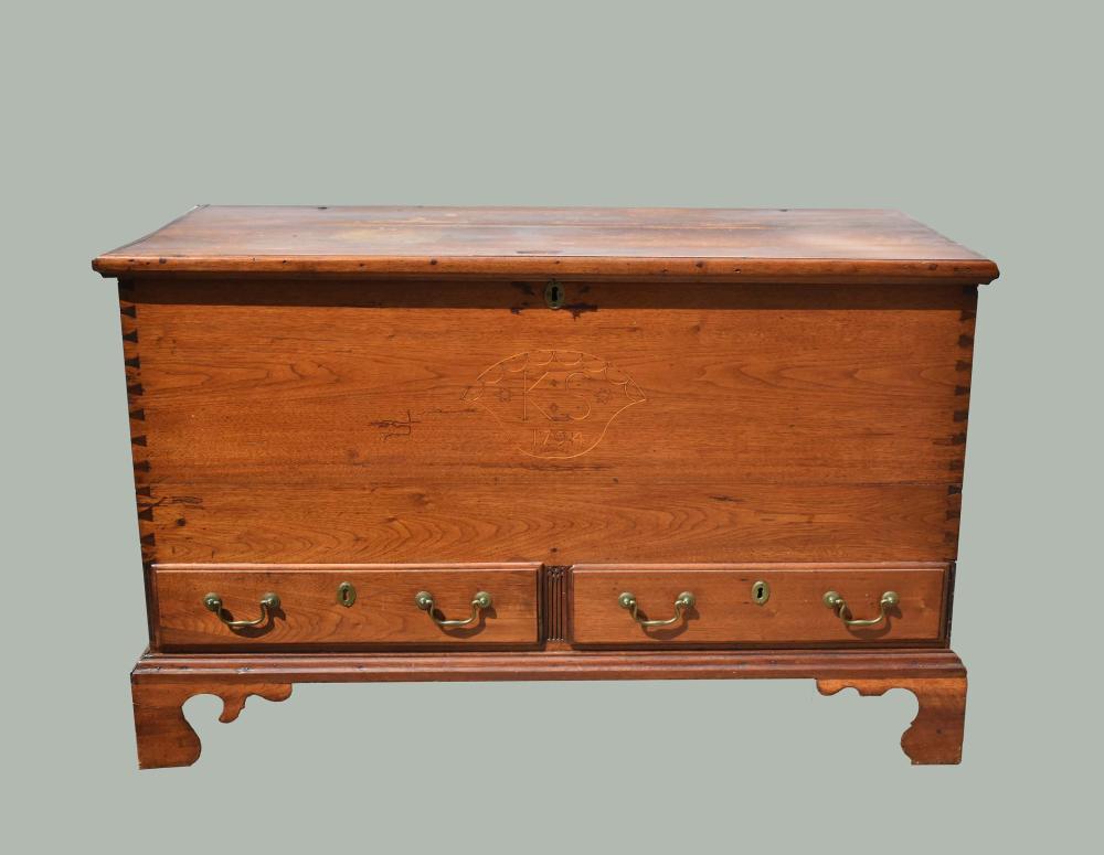 AMERICAN CHIPPENDALE INLAID PINE 3542e7