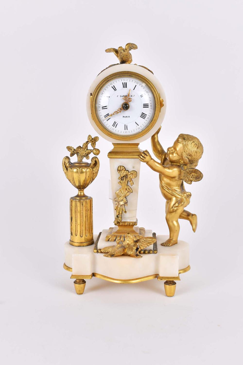 LOUIS XVI STYLE GILT BRONZE MARBLE 354302