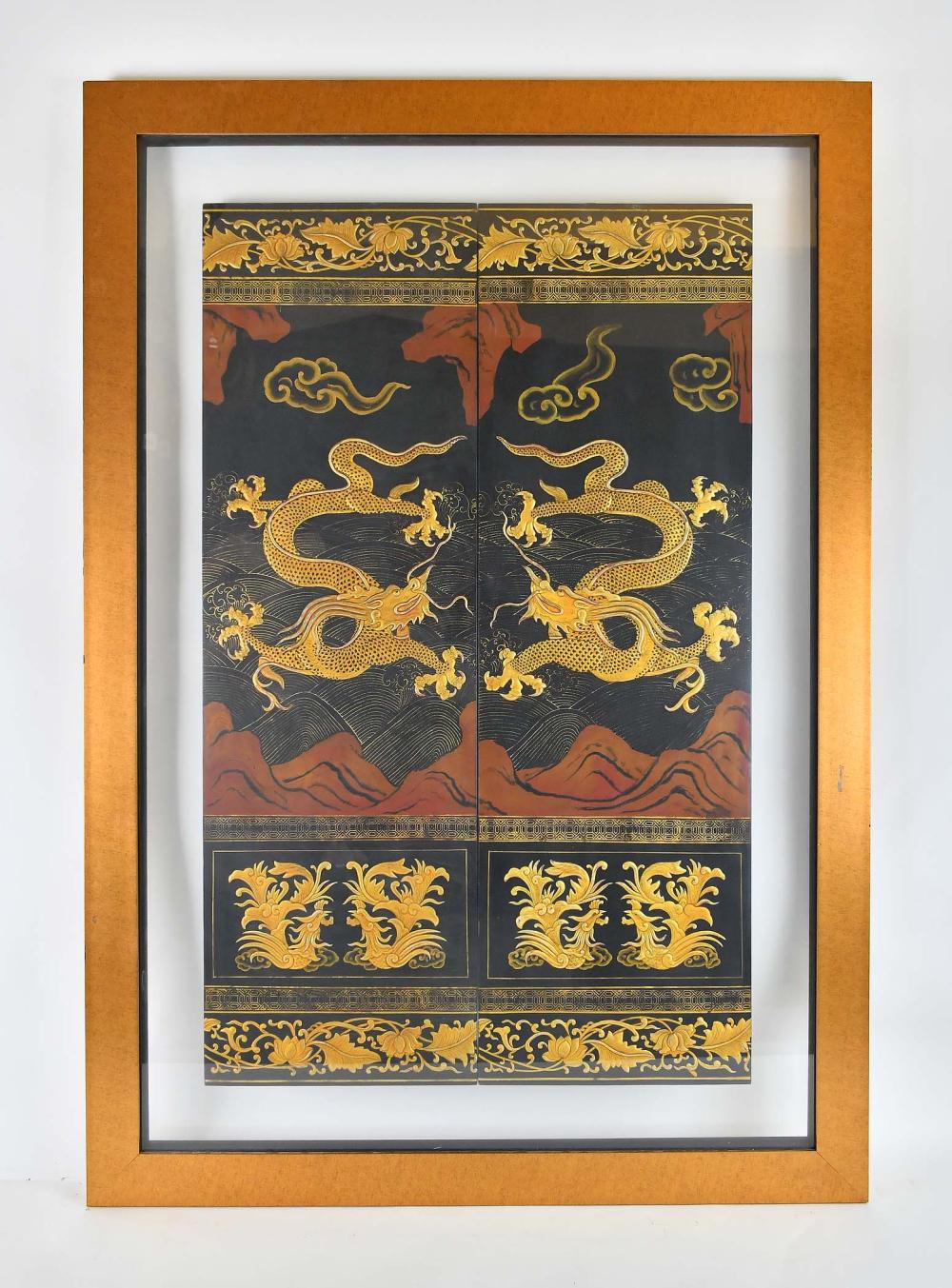 PAIR OF CHINESE GILT DECORATED 354331