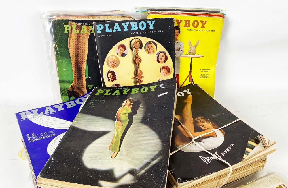 COLLECTION OF 93 VINTAGE PLAYBOY MAGAZINESIncluding,