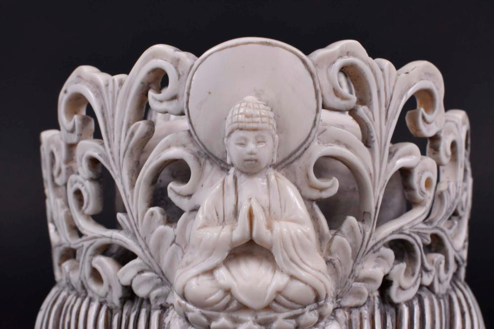 CHINESE CARVED HEAD OF A PRINCESSHer 3543ae
