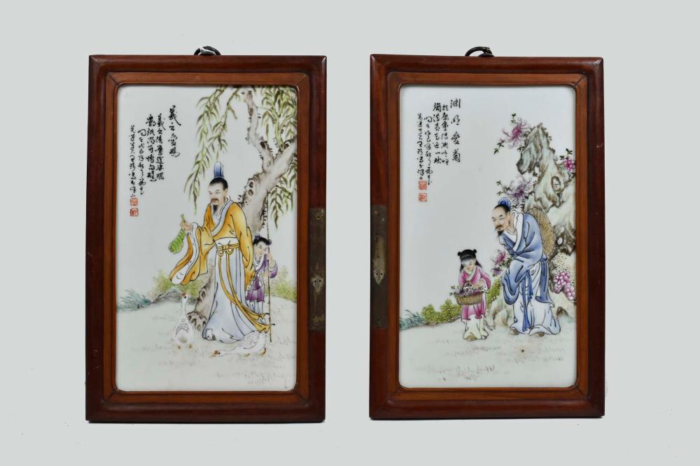PAIR CHINESE FAMILLE ROSE DECORATED 354402