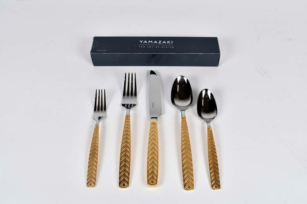 YAMAZAKI GOLD PLATED FLATWARE SERVICE 354414