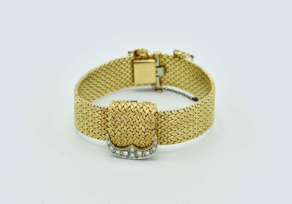 VINTAGE 14 KT. GOLD & DIAMONDS GENEVE