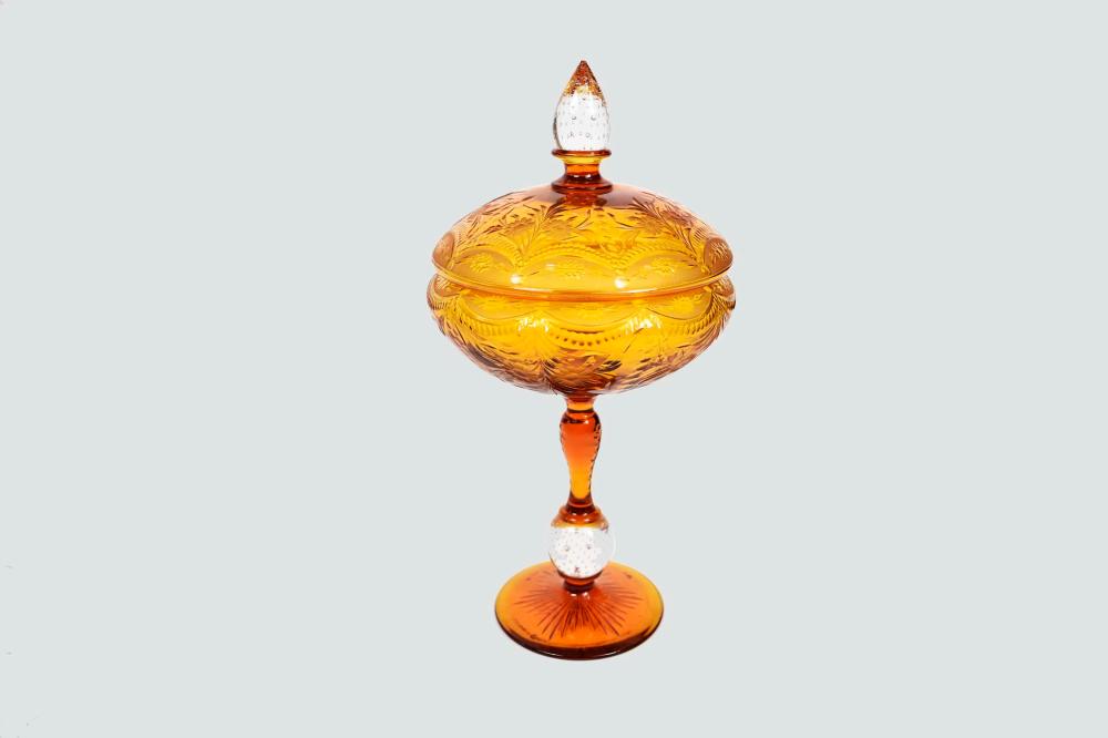 AMERICAN OR ENGLISH AMBER GLASS