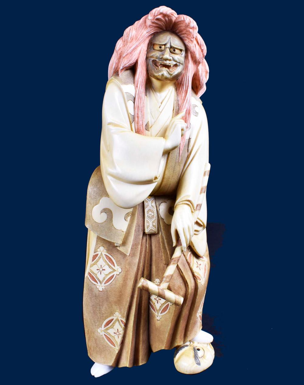 JAPANESE POLYCHROME OKIMONO OF 354480