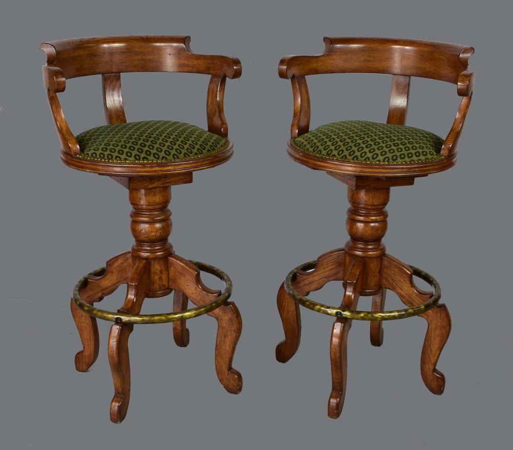 PAIR OF MAHOGANY CAPTAIN S CHAIR BACK 35459a