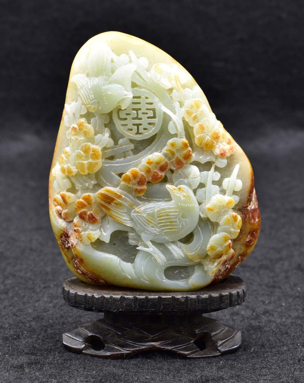 CHINESE CELADON AND RUSSET JADE 35459f