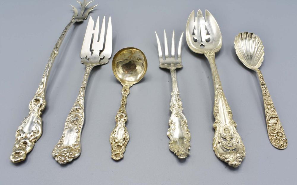 GROUP OF SIX STERLING SERVING PIECESIncluding  3545eb