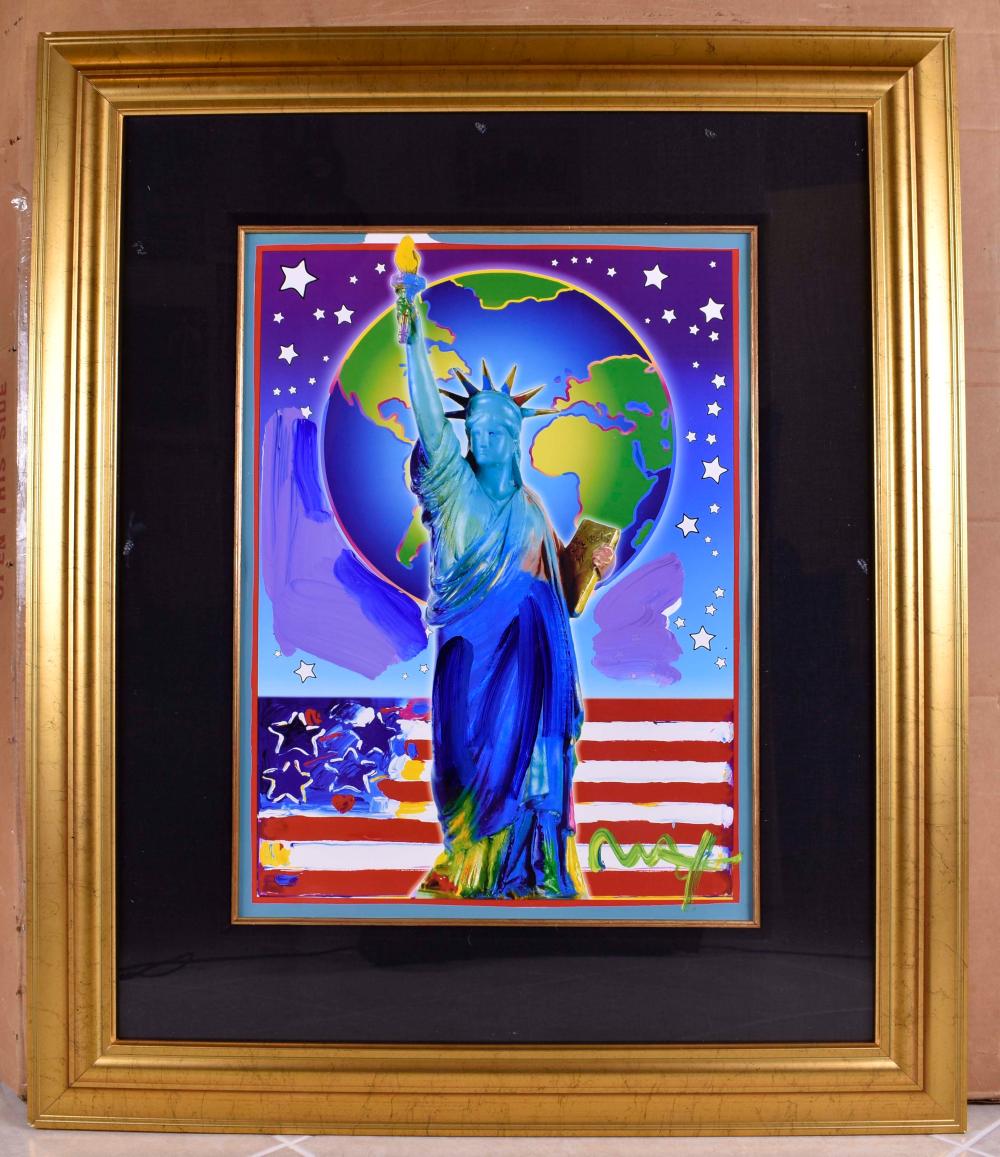 PETER MAX MIXED MEDIA PEACE ON 3545f0