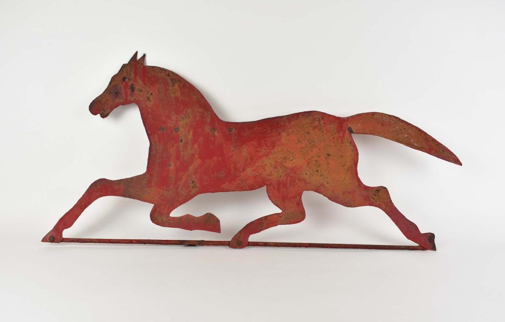 PAINTED SHEET TIN RUNNING HORSE 354680