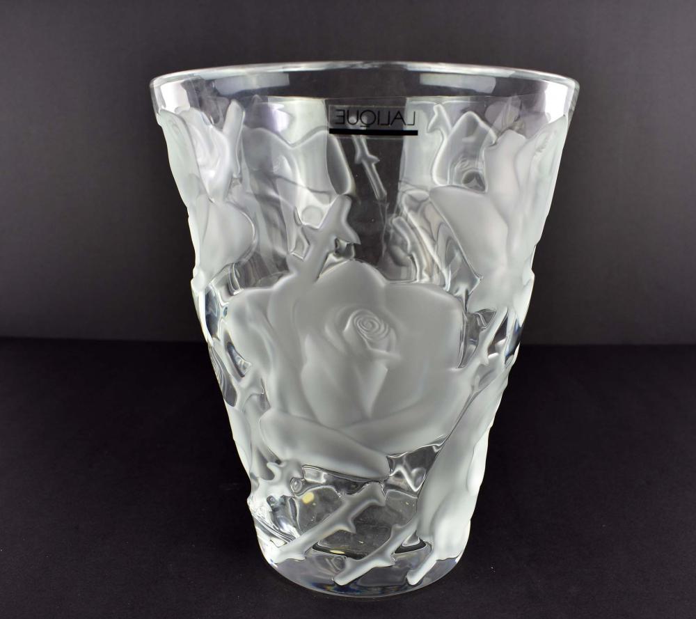 LALIQUE FROSTED COLORLESS MOLDED