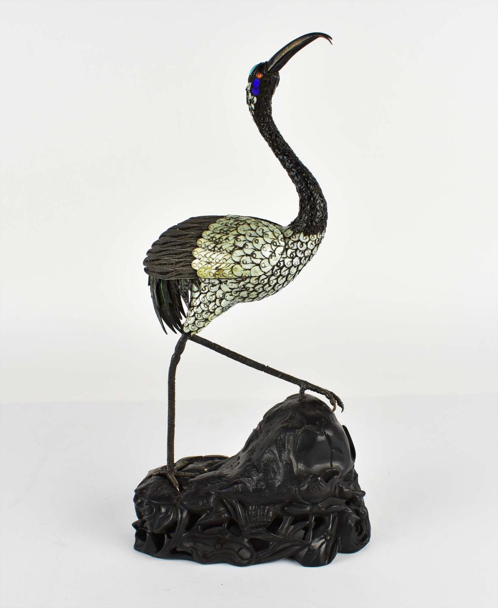 CHINESE SILVER WIRE-WORK & CLOISONNE