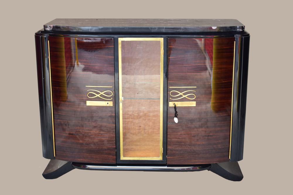 FRENCH ART DECO MARBLE TOP ROSEWOOD 354772