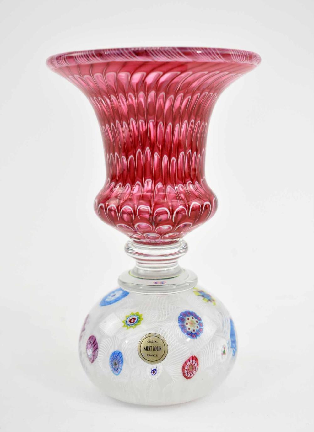 ST LOUIS MILLIFIORE RUBY GLASS 354798