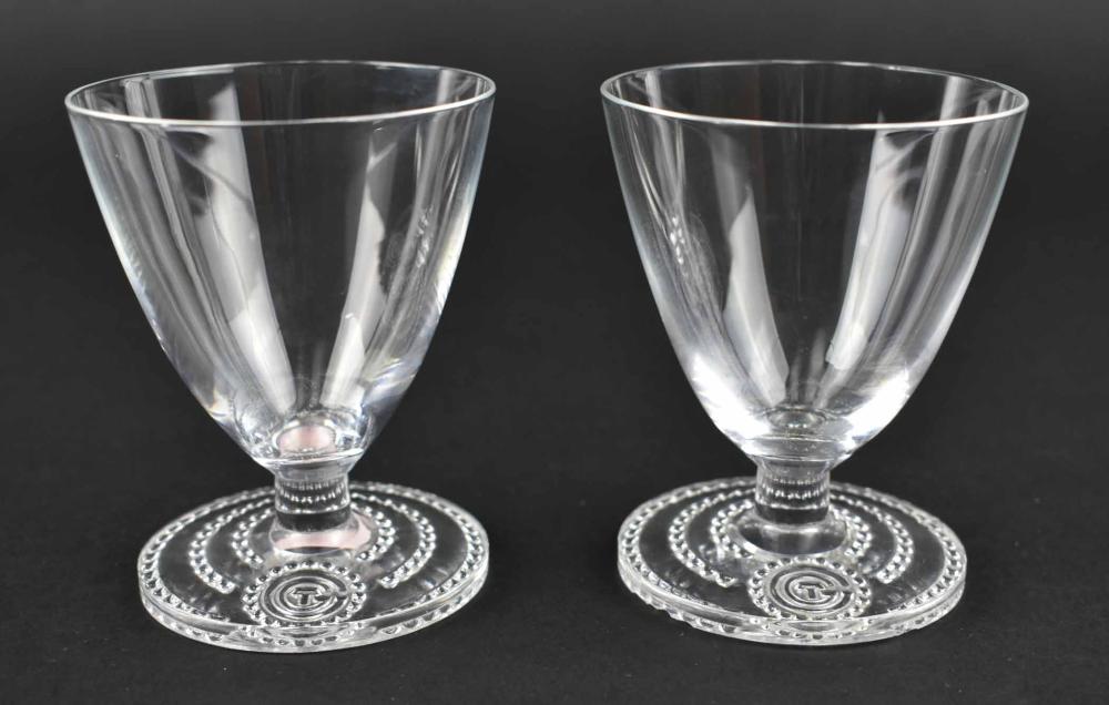 RARE PR LALIQUE WINE GLASSES FROM 3547d7