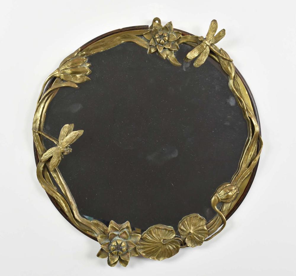 ART NOUVEAU STYLE BRONZE MIRRORModern  3547fb