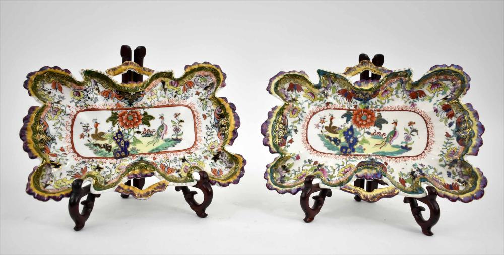 PAIR OF ENGLISH SHAPED IRONSTONE 3547ff