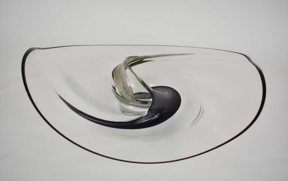 CONTEMPORARY ART GLASS ASYMMETRICAL 35480e