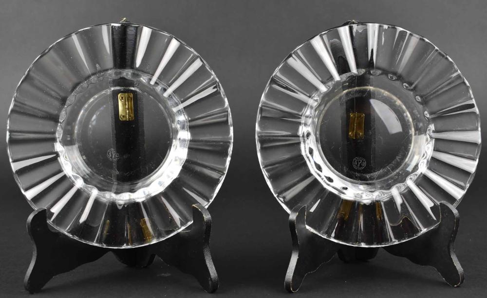 PAIR OF BACCARAT COLORLESS GLASS 35483f