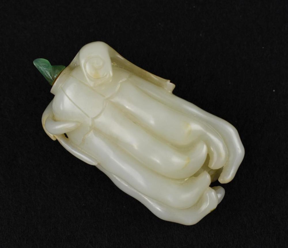 CHINESE WHITE JADE LARGE BUDDAH 3548c1