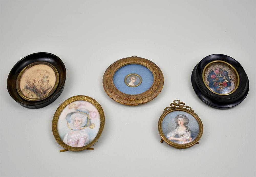 FIVE MISCELLANEOUS EUROPEAN MINIATURES19th/