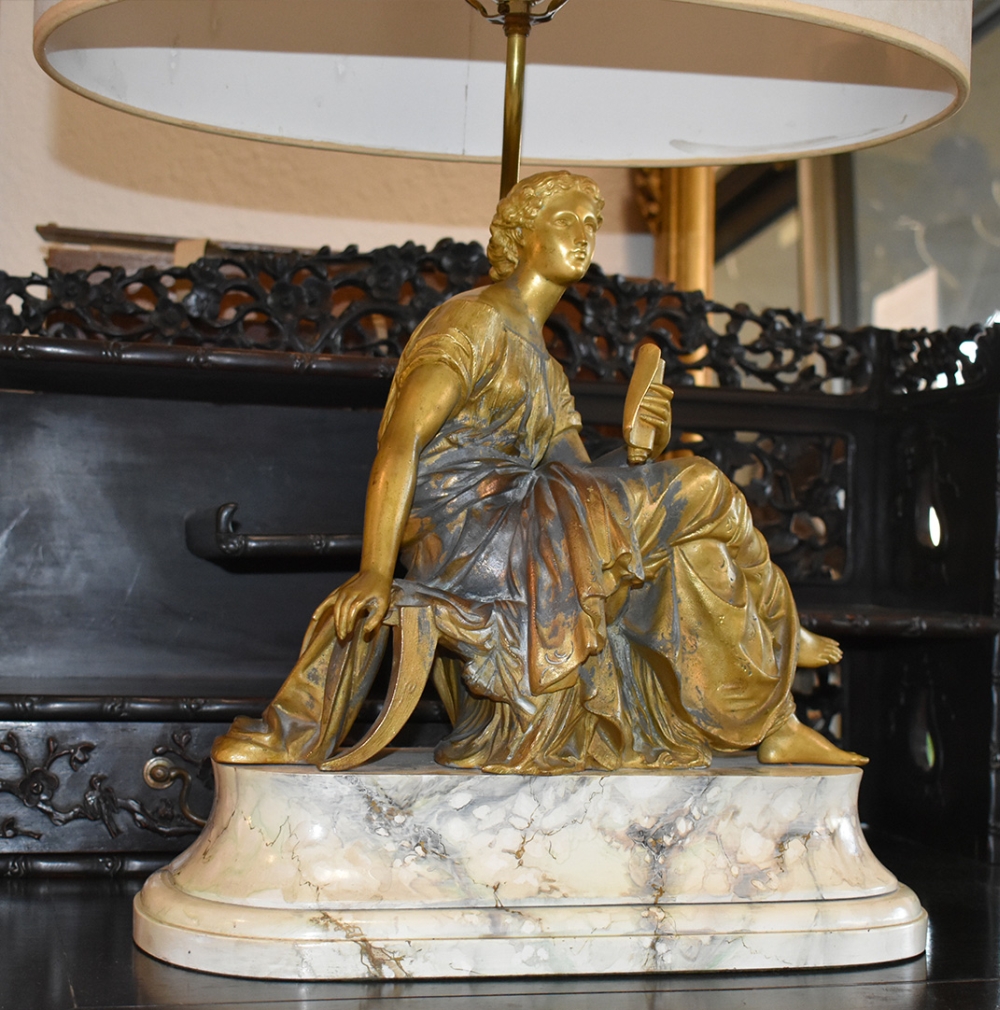 NEO-CLASSICAL STYLE SPELTER FIGURAL