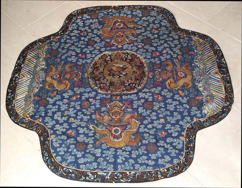 CHINESE 19TH CENTURY SILK WITR 3548fb